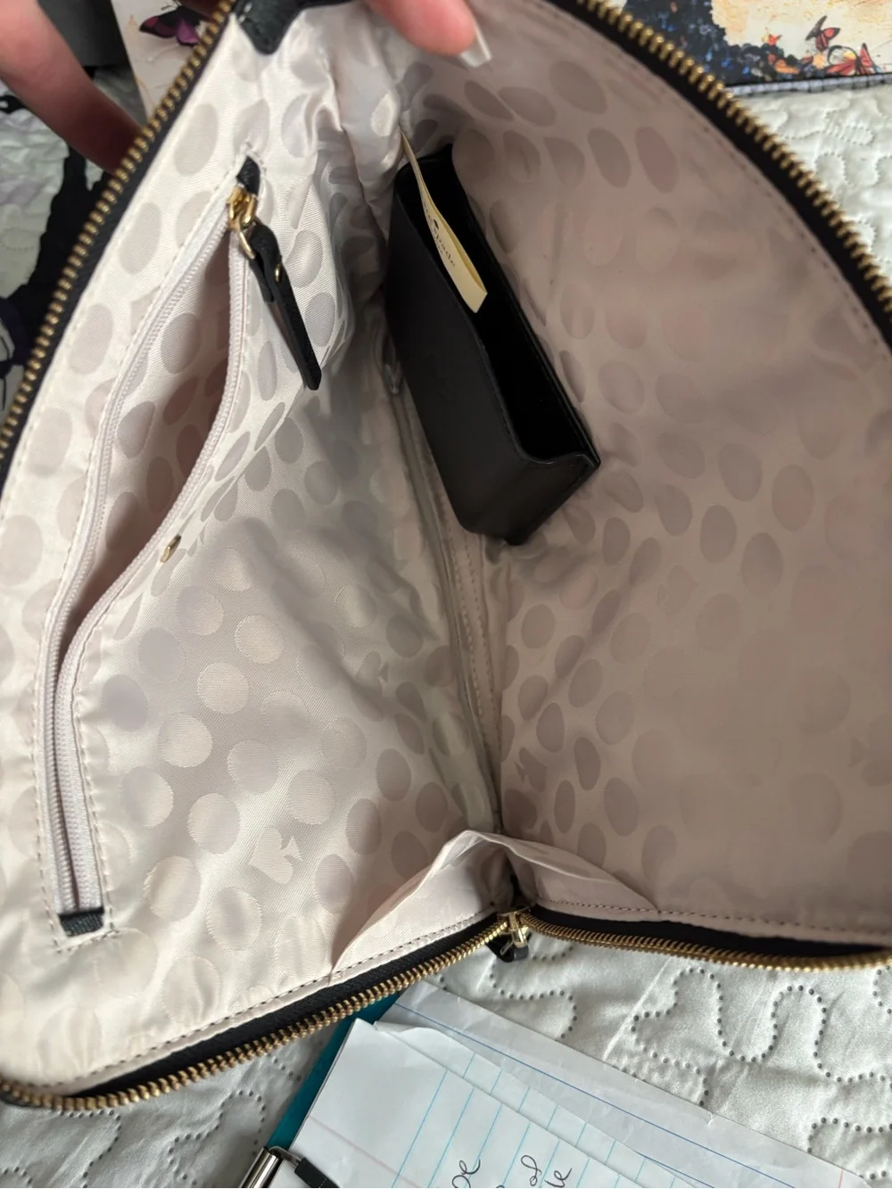 Kate Spade “ just charge it” wristlet